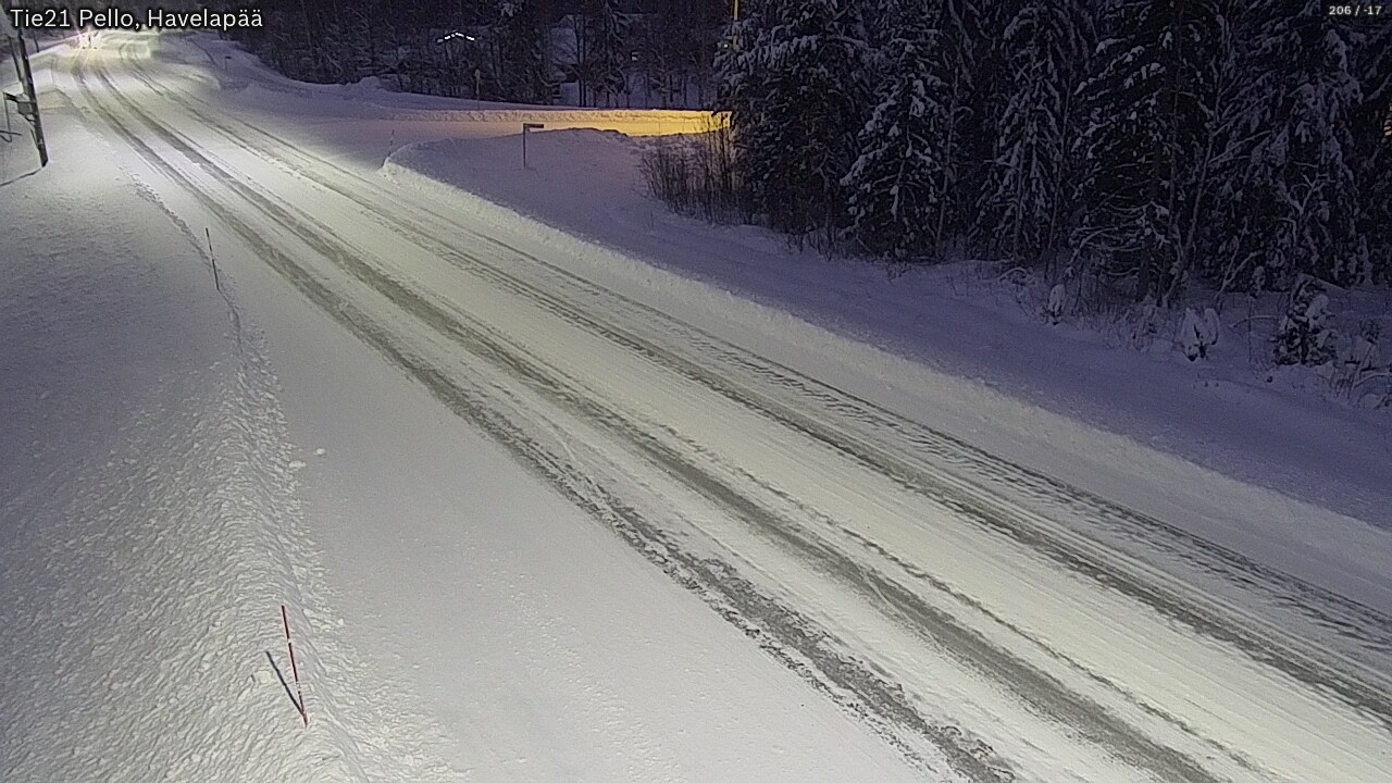 Kelikamerat Kuva Tie 21 Pello, Havelanpää, Pello, Lappi