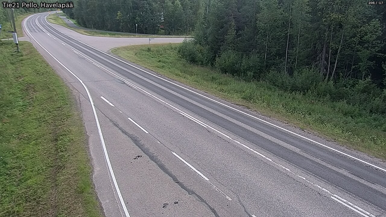 Kelikamerat Kuva Tie 21 Pello, Havelanpää, Pello, Lappi