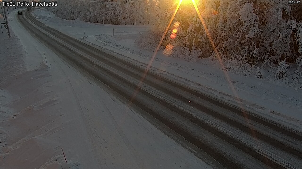 Kelikamerat Kuva Tie 21 Pello, Havelanpää, Pello, Lappi