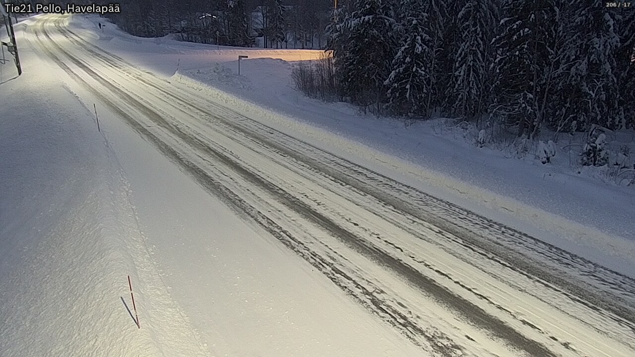 Weather Camera Image Road 21 Pello, Havelanpää, Pello, Lappi