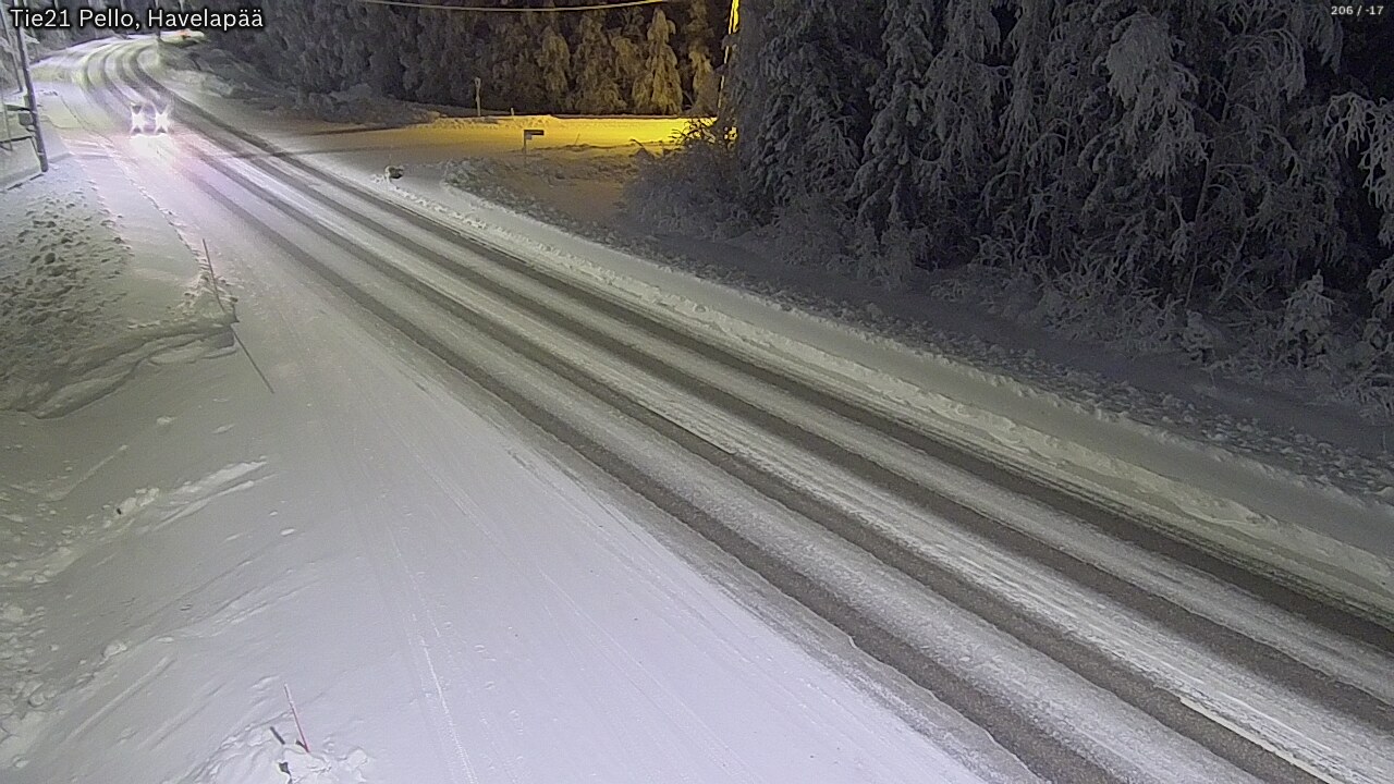 Kelikamerat Kuva Tie 21 Pello, Havelanpää, Pello, Lappi
