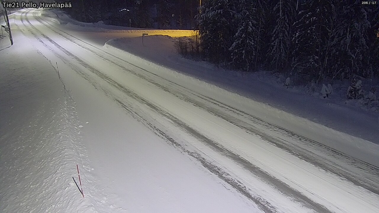 Kelikamerat Kuva Tie 21 Pello, Havelanpää, Pello, Lappi