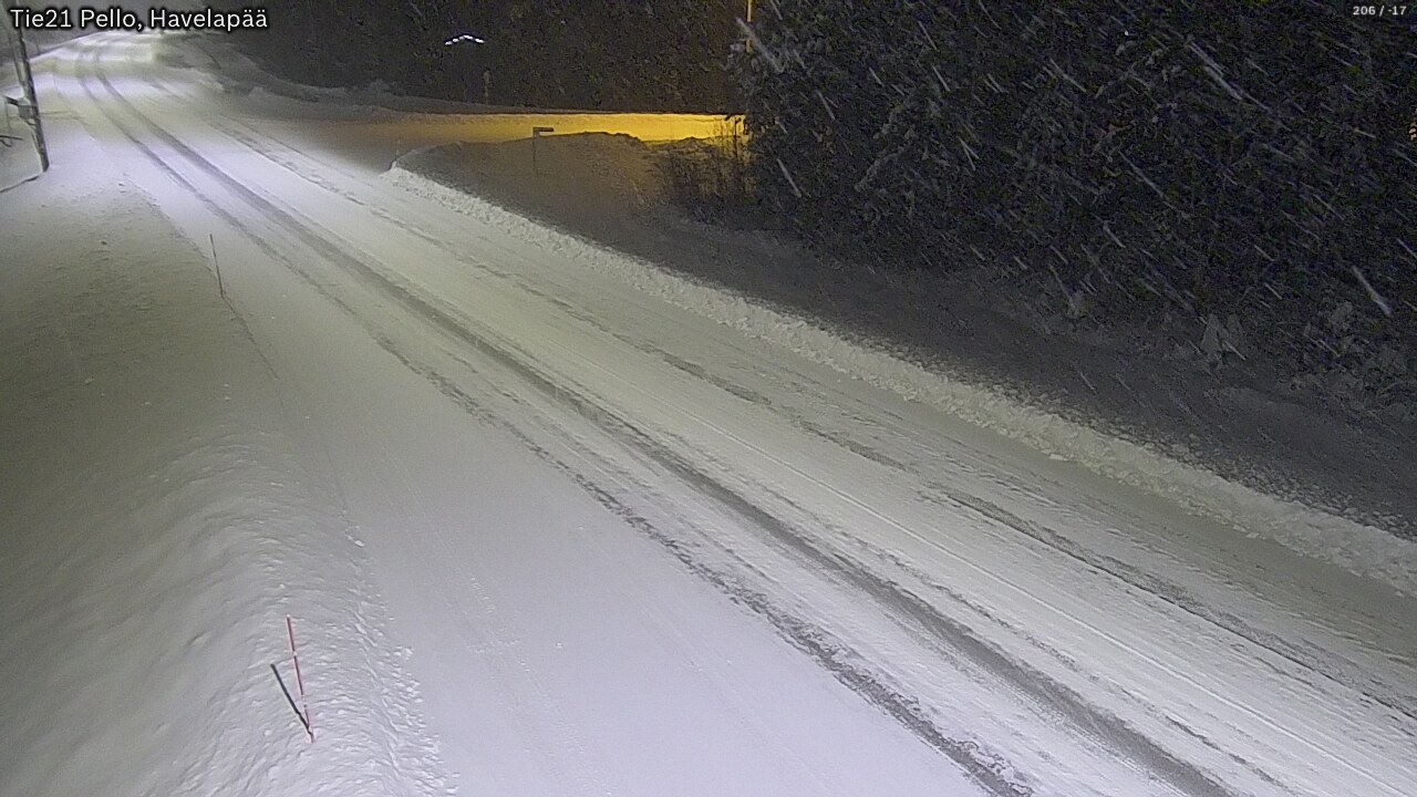 Kelikamerat Kuva Tie 21 Pello, Havelanpää, Pello, Lappi