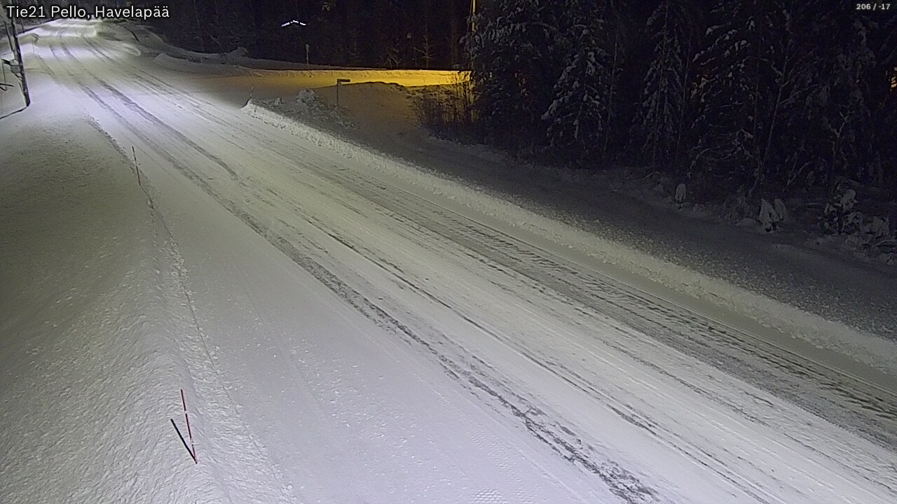 Weather Camera Image Road 21 Pello, Havelanpää, Pello, Lappi