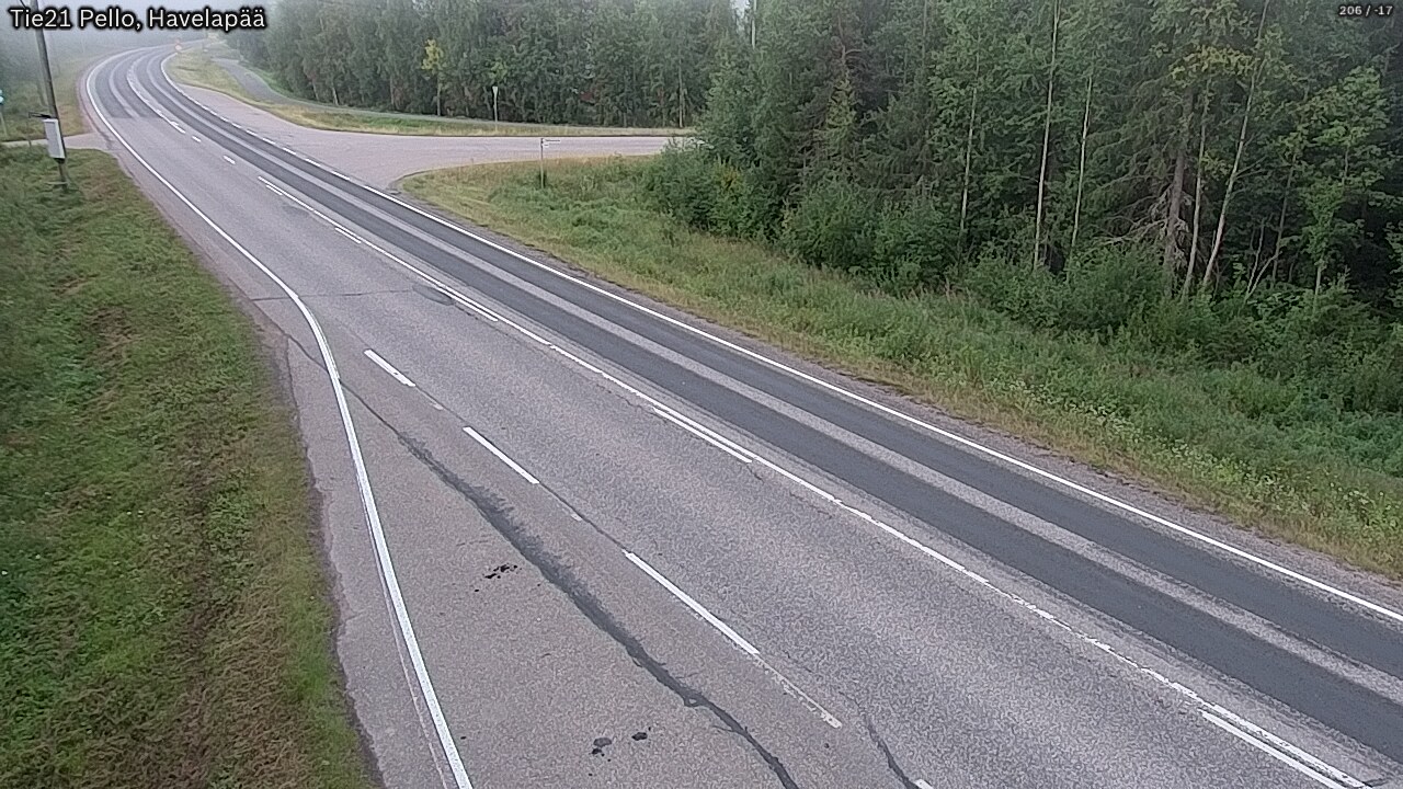 Weather Camera Image Road 21 Pello, Havelanpää, Pello, Lappi