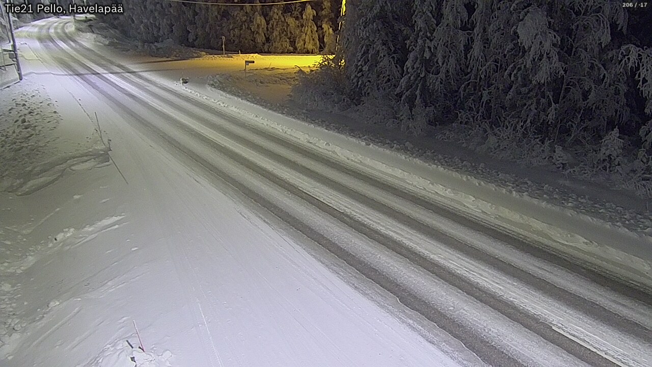 Kelikamerat Kuva Tie 21 Pello, Havelanpää, Pello, Lappi