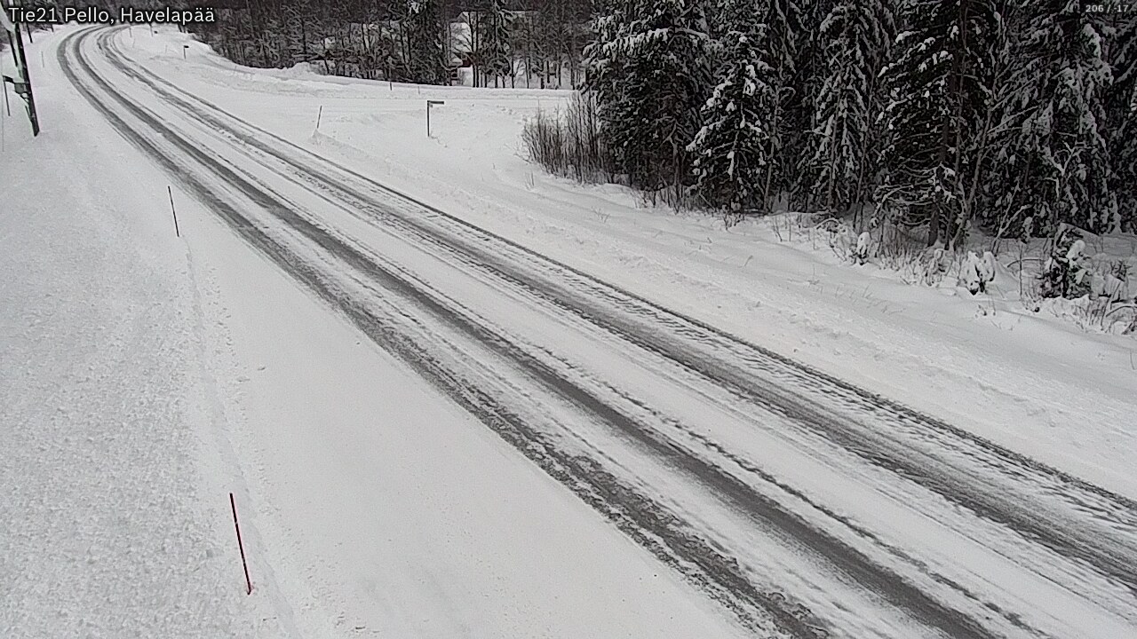 Kelikamerat Kuva Tie 21 Pello, Havelanpää, Pello, Lappi