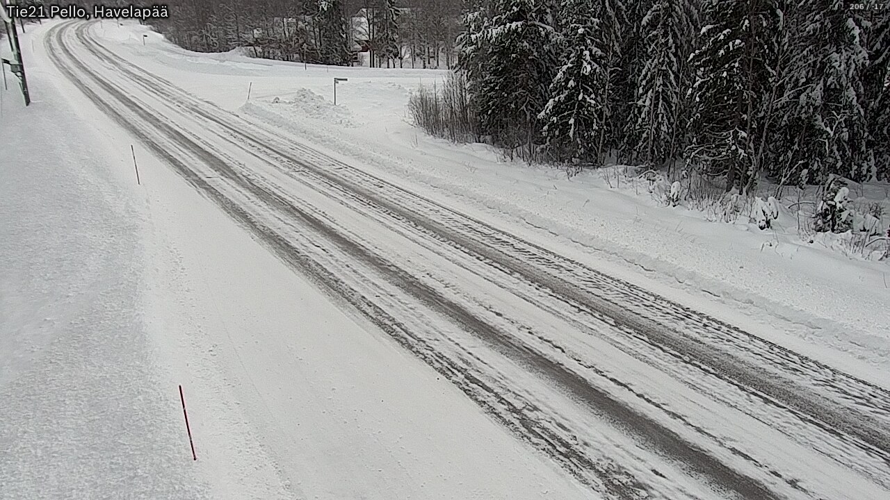 Weather Camera Image Road 21 Pello, Havelanpää, Pello, Lappi