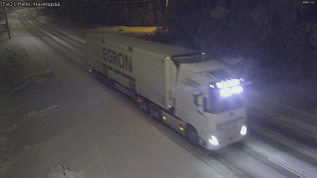 Kelikamerat Kuva Tie 21 Pello, Havelanpää, Pello, Lappi