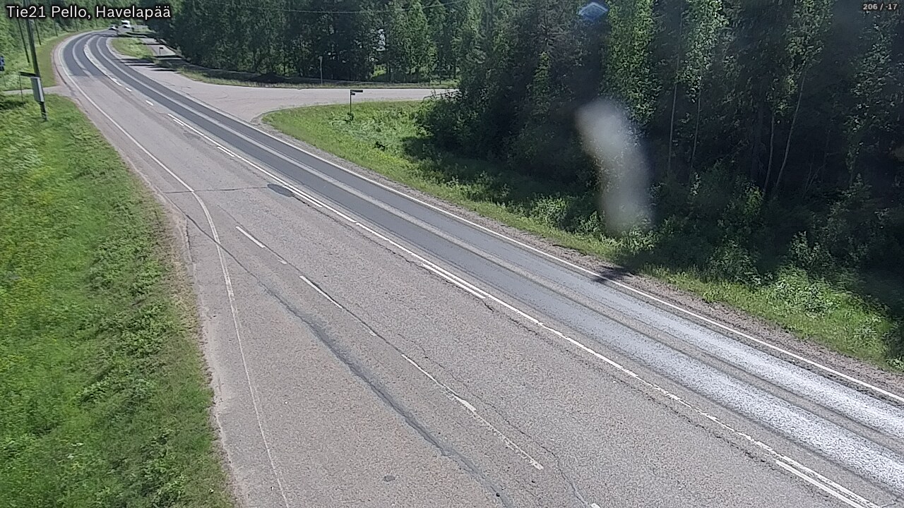 Weather Camera Image Väg 21 Pello, Havelanpää, Pello, Lappi