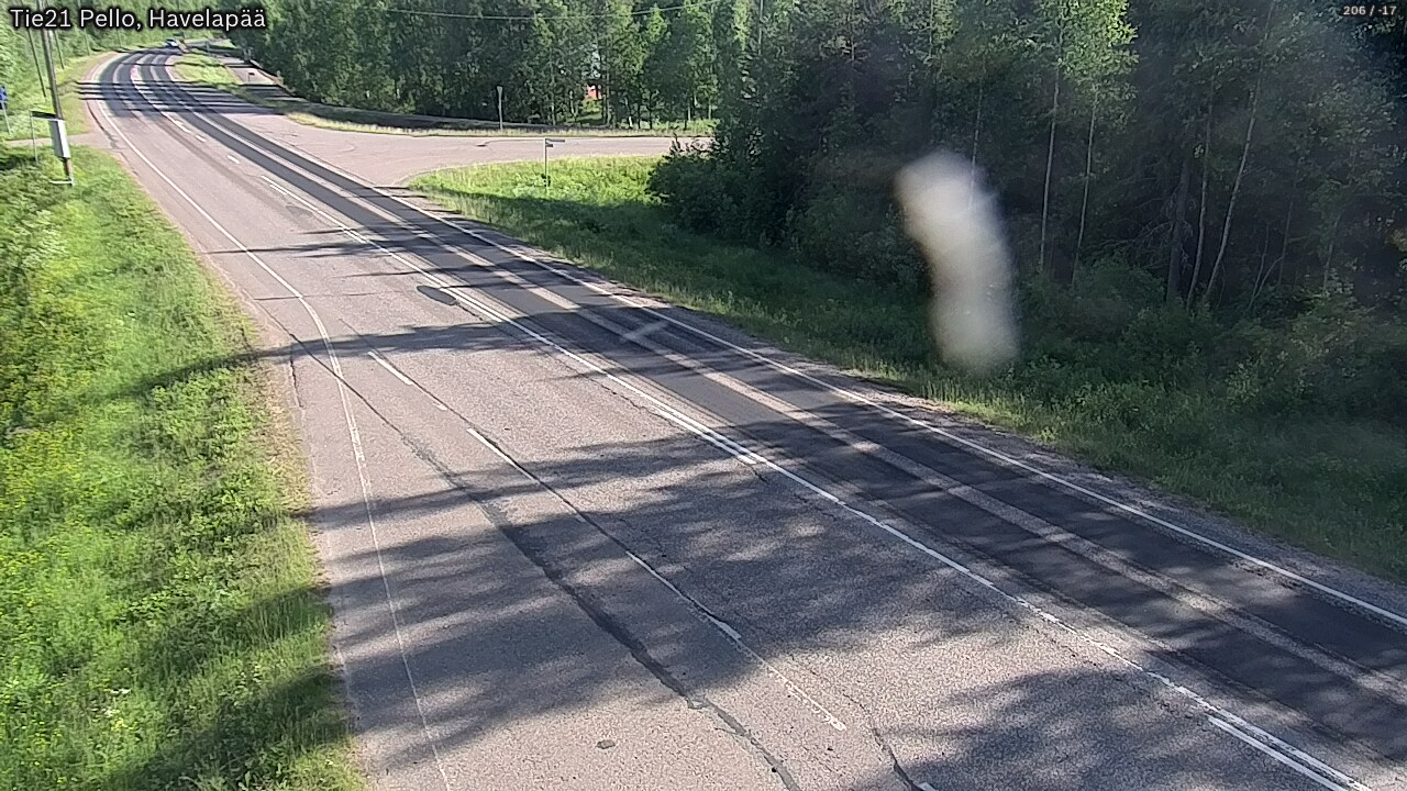 Weather Camera Image Väg 21 Pello, Havelanpää, Pello, Lappi