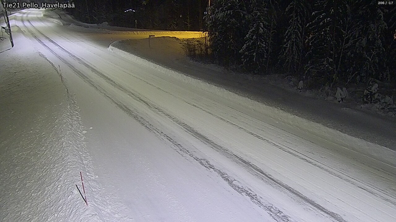 Kelikamerat Kuva Tie 21 Pello, Havelanpää, Pello, Lappi