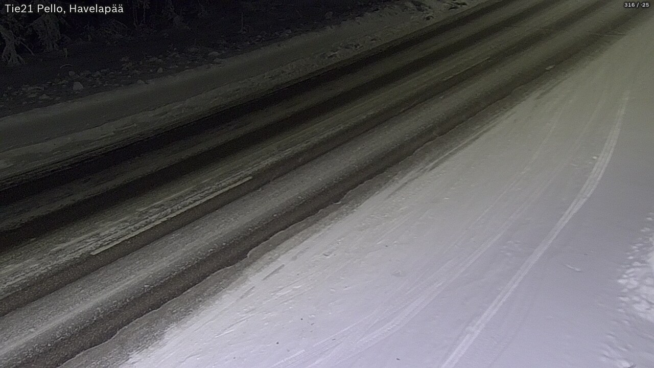 Kelikamerat Kuva Tie 21 Pello, Havelanpää, Pello, Lappi