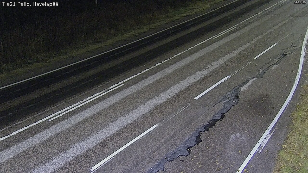 Kelikamerat Kuva Tie 21 Pello, Havelanpää, Pello, Lappi