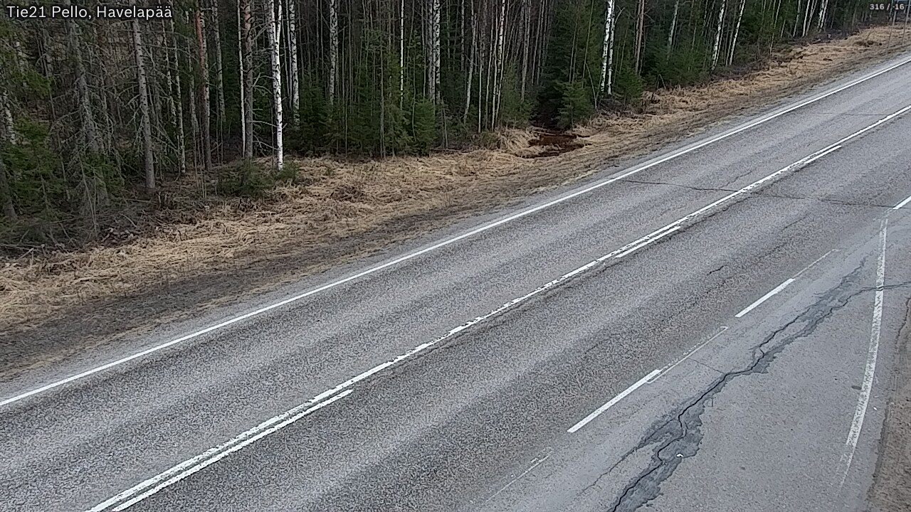 Weather Camera Image Road 21 Pello, Havelanpää, Pello, Lappi