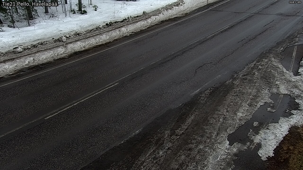 Weather Camera Image Road 21 Pello, Havelanpää, Pello, Lappi