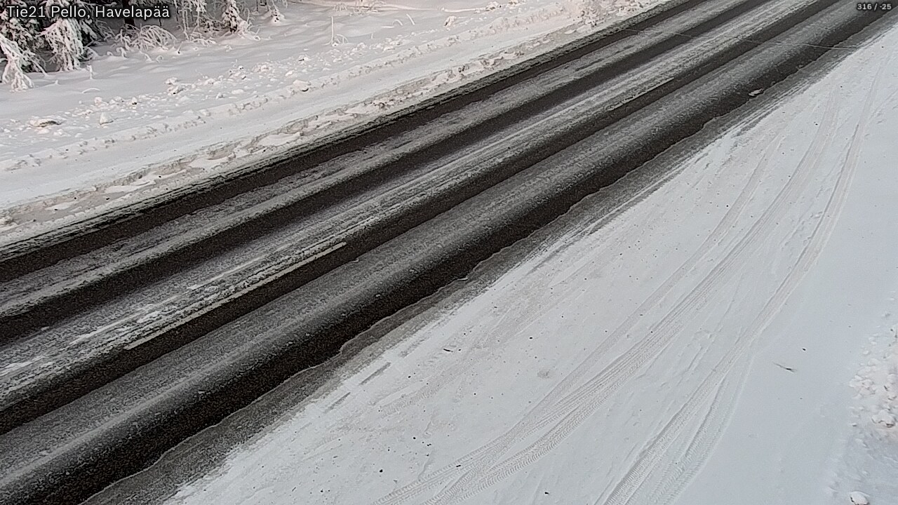 Weather Camera Image Road 21 Pello, Havelanpää, Pello, Lappi