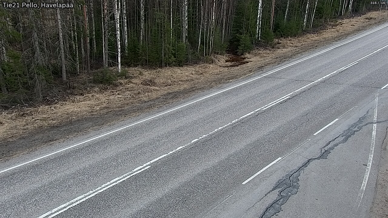 Weather Camera Image Road 21 Pello, Havelanpää, Pello, Lappi