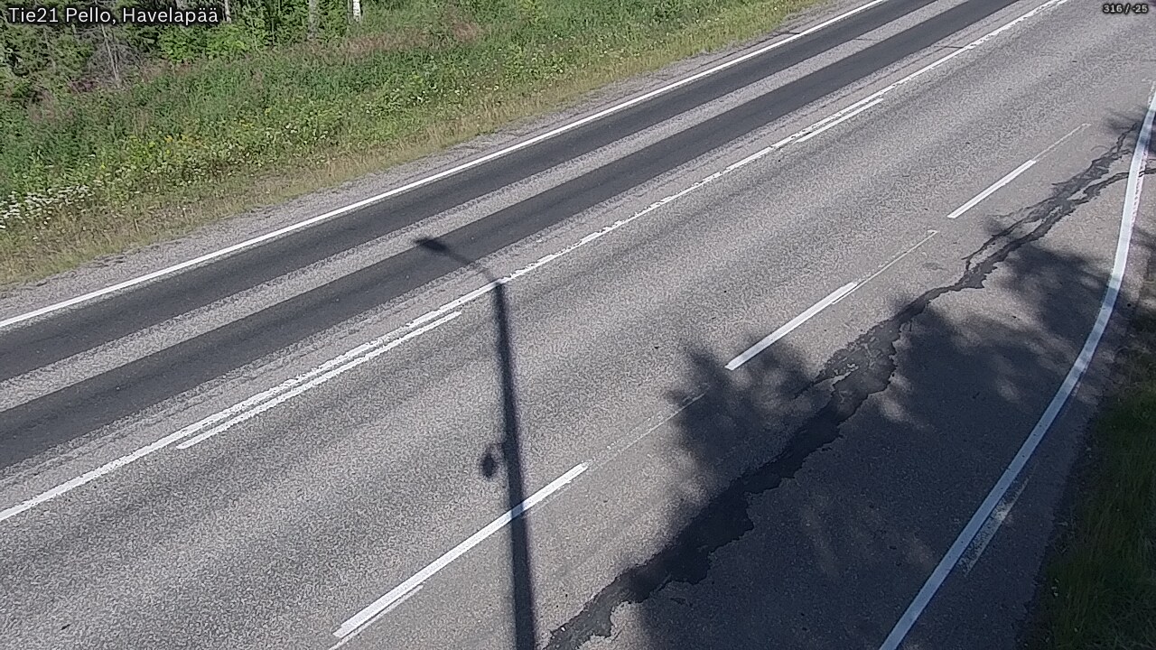 Weather Camera Image Road 21 Pello, Havelanpää, Pello, Lappi