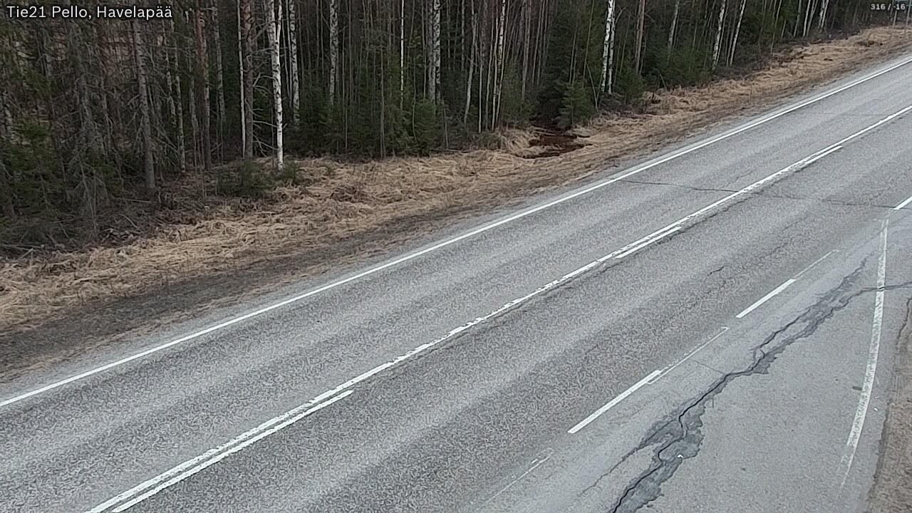 Weather Camera Image Road 21 Pello, Havelanpää, Pello, Lappi