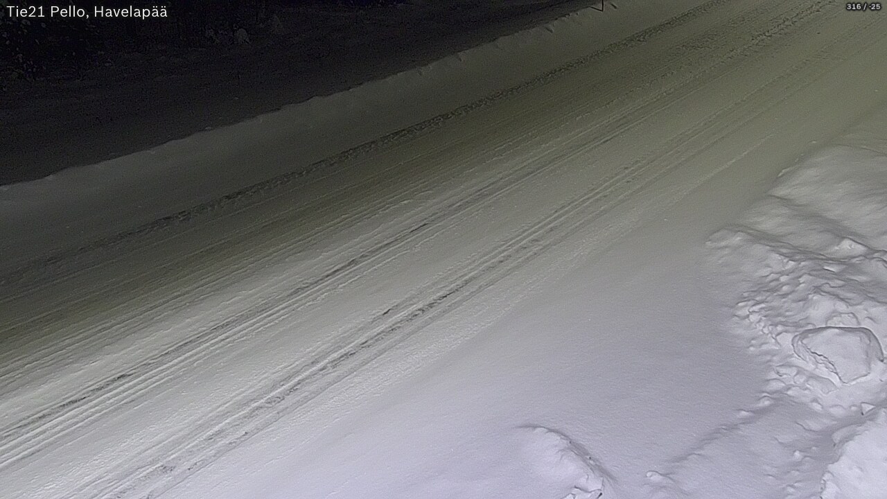 Weather Camera Image Väg 21 Pello, Havelanpää, Pello, Lappi