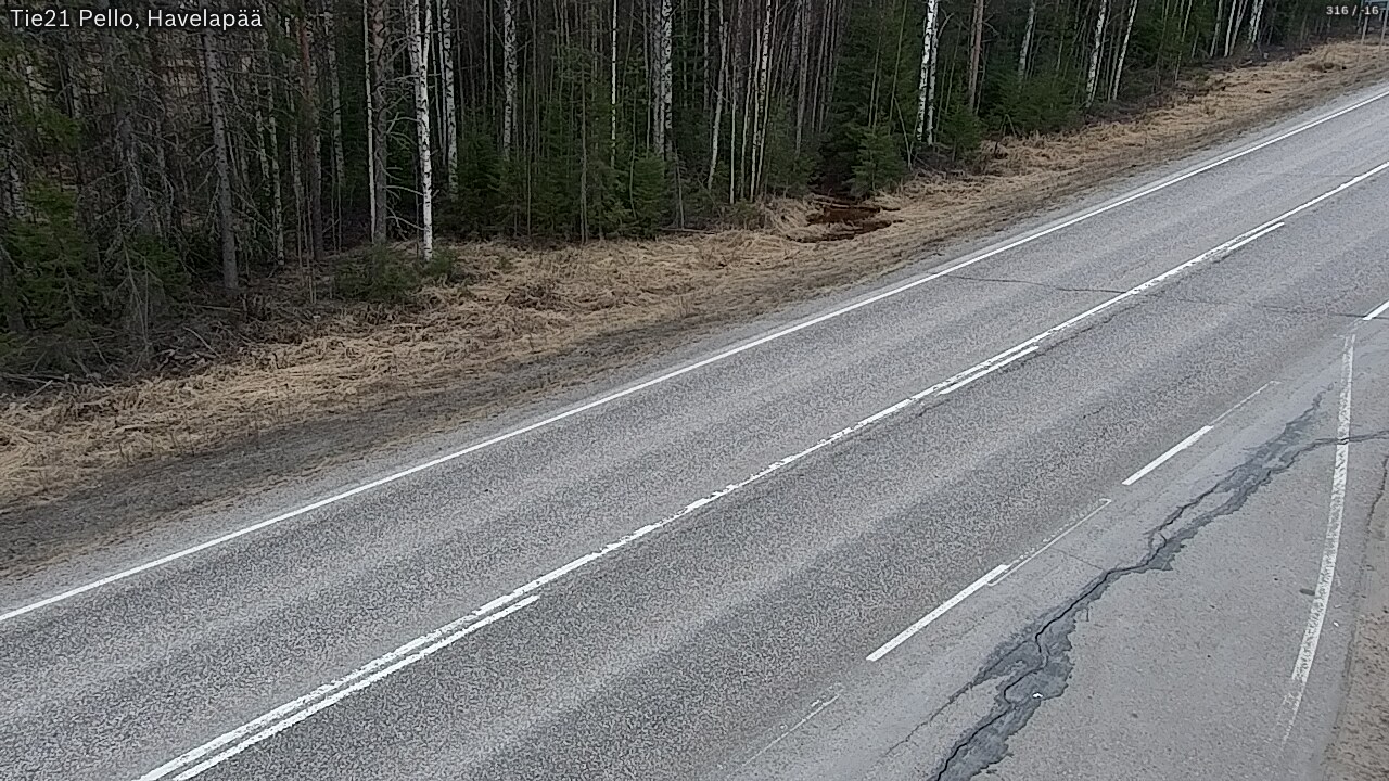 Weather Camera Image Road 21 Pello, Havelanpää, Pello, Lappi