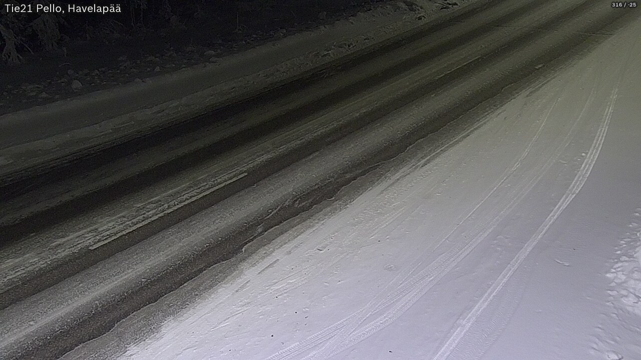 Kelikamerat Kuva Tie 21 Pello, Havelanpää, Pello, Lappi