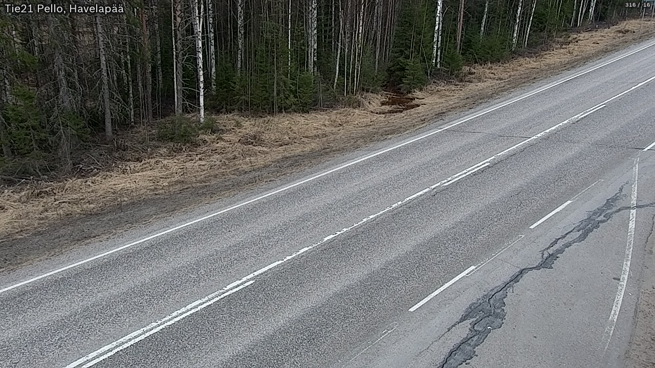 Weather Camera Image Road 21 Pello, Havelanpää, Pello, Lappi