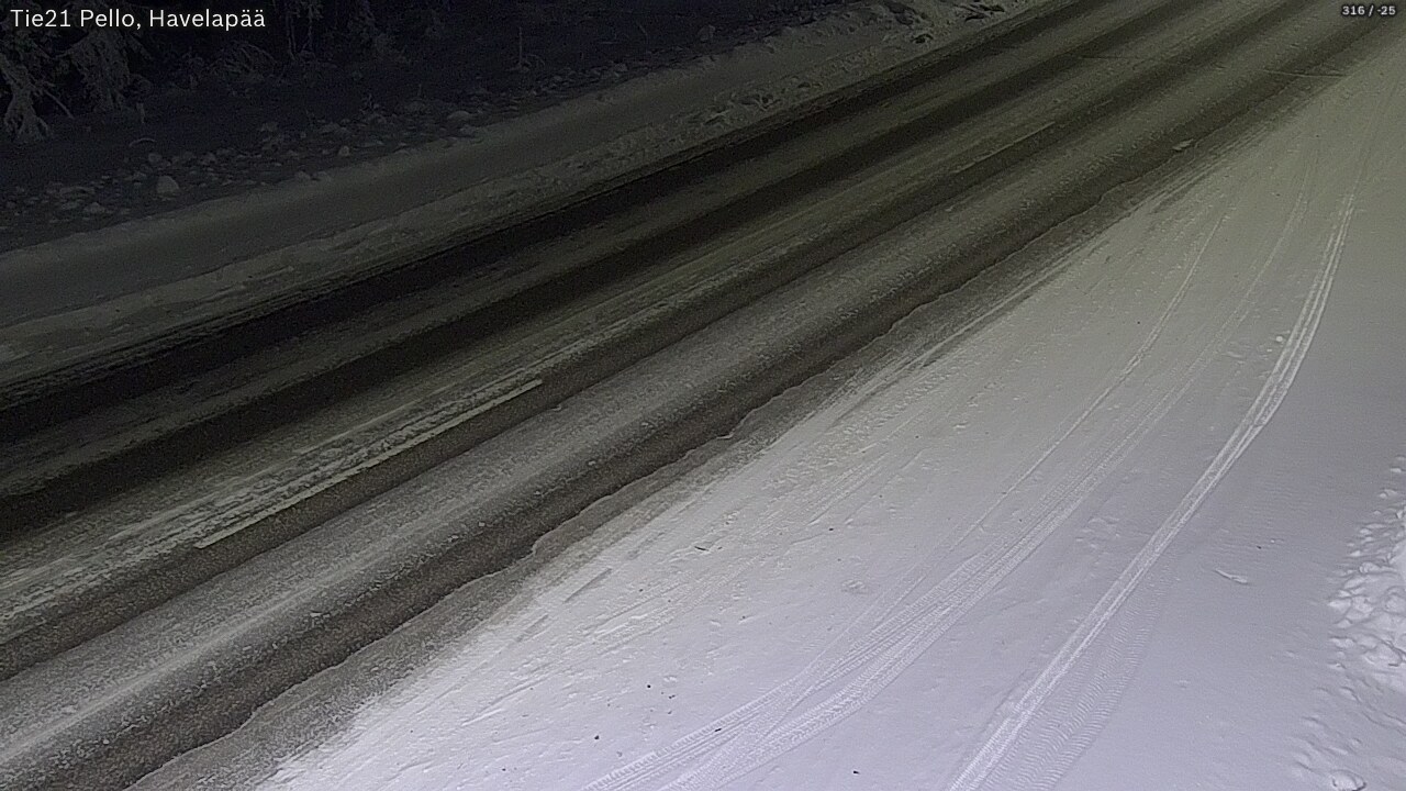 Kelikamerat Kuva Tie 21 Pello, Havelanpää, Pello, Lappi