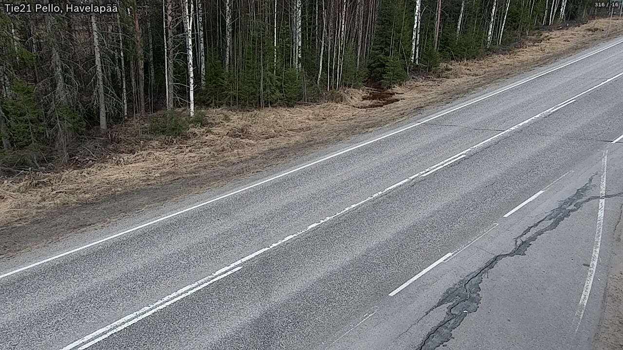 Weather Camera Image Road 21 Pello, Havelanpää, Pello, Lappi