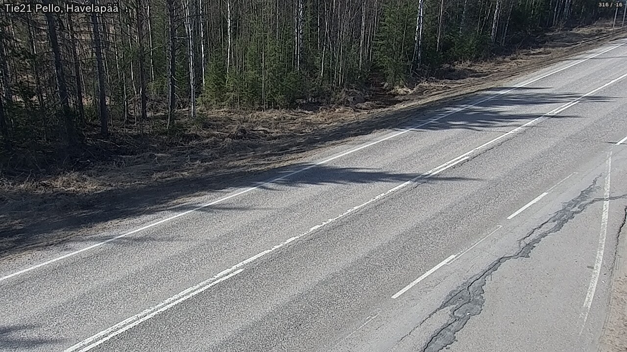 Weather Camera Image Road 21 Pello, Havelanpää, Pello, Lappi