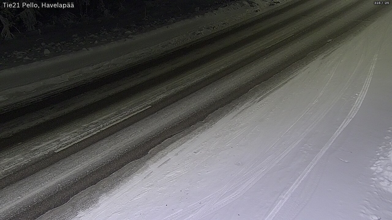 Kelikamerat Kuva Tie 21 Pello, Havelanpää, Pello, Lappi