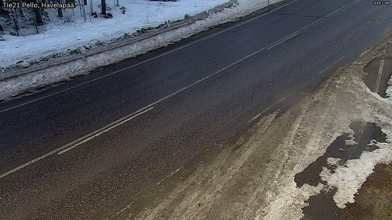 Kelikamerat Kuva Tie 21 Pello, Havelanpää, Pello, Lappi