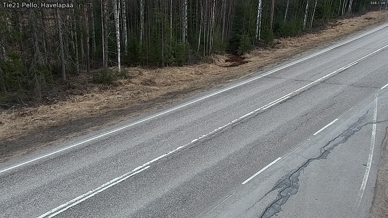 Weather Camera Image Road 21 Pello, Havelanpää, Pello, Lappi