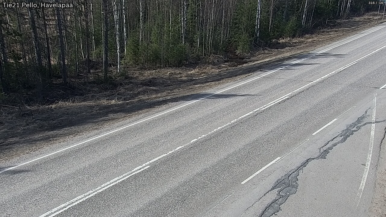 Weather Camera Image Road 21 Pello, Havelanpää, Pello, Lappi