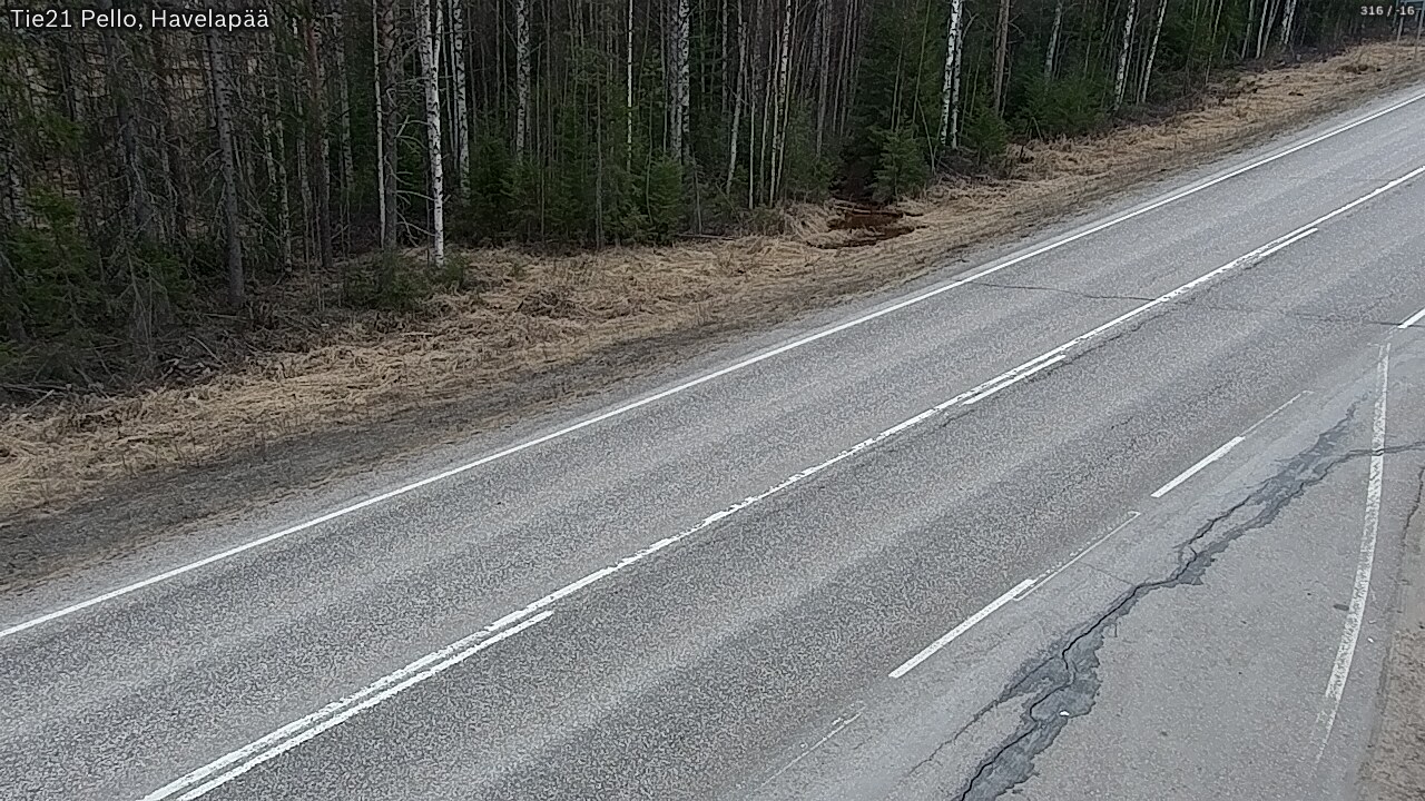 Weather Camera Image Road 21 Pello, Havelanpää, Pello, Lappi