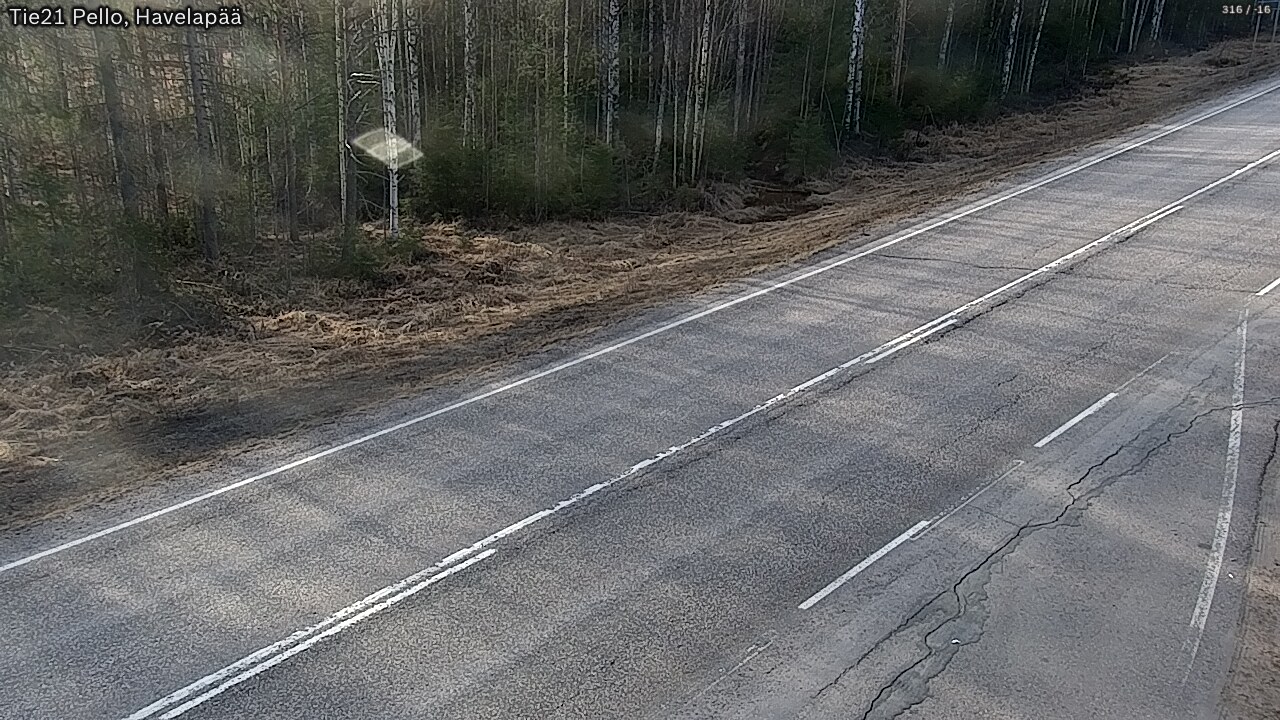 Weather Camera Image Road 21 Pello, Havelanpää, Pello, Lappi