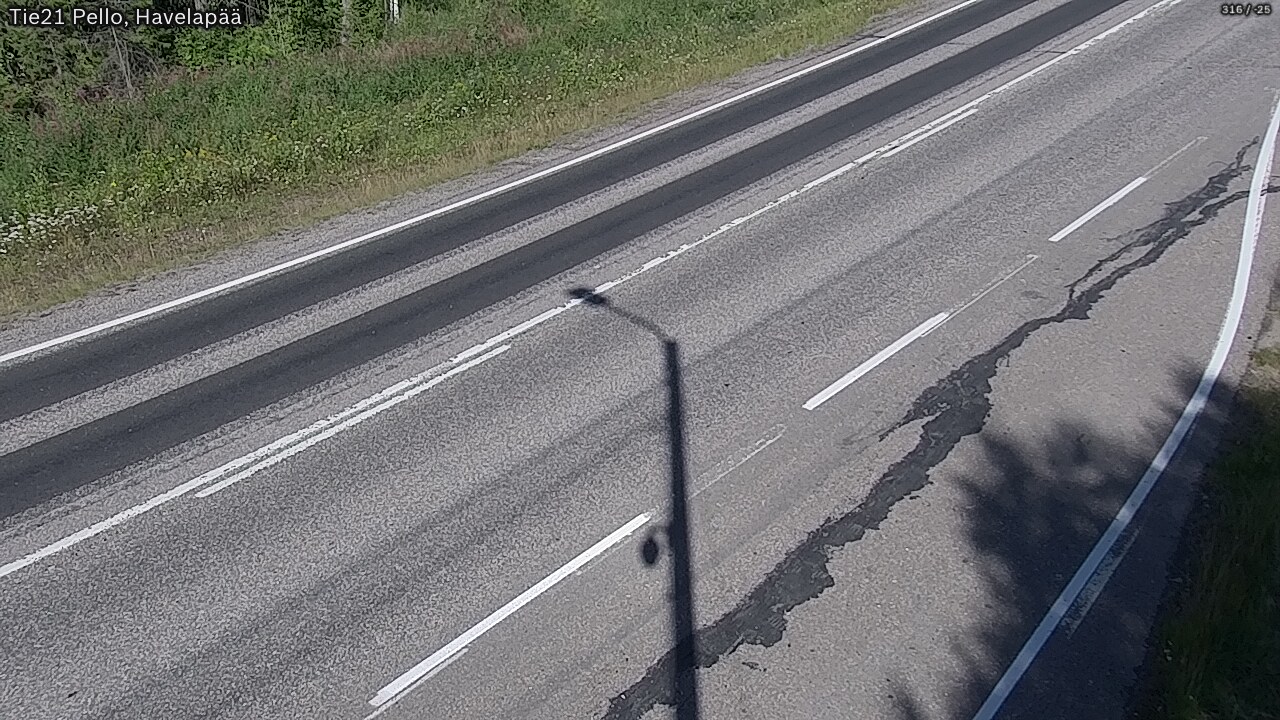 Weather Camera Image Väg 21 Pello, Havelanpää, Pello, Lappi