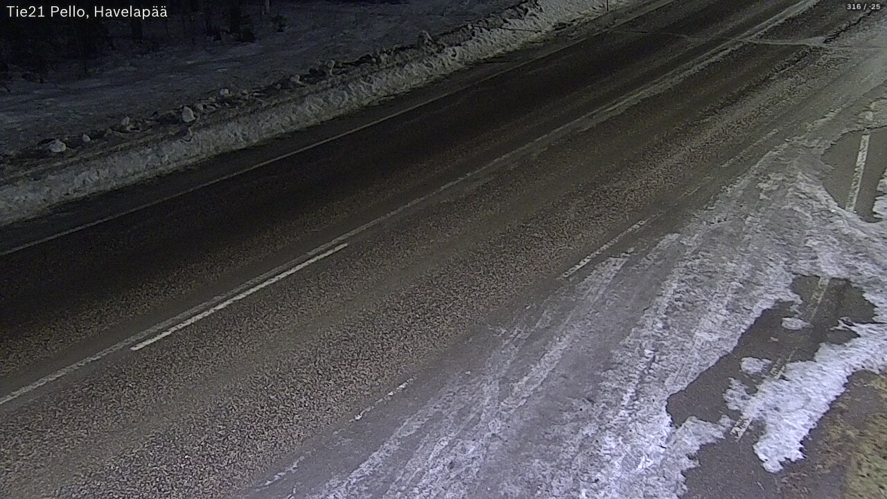 Kelikamerat Kuva Tie 21 Pello, Havelanpää, Pello, Lappi