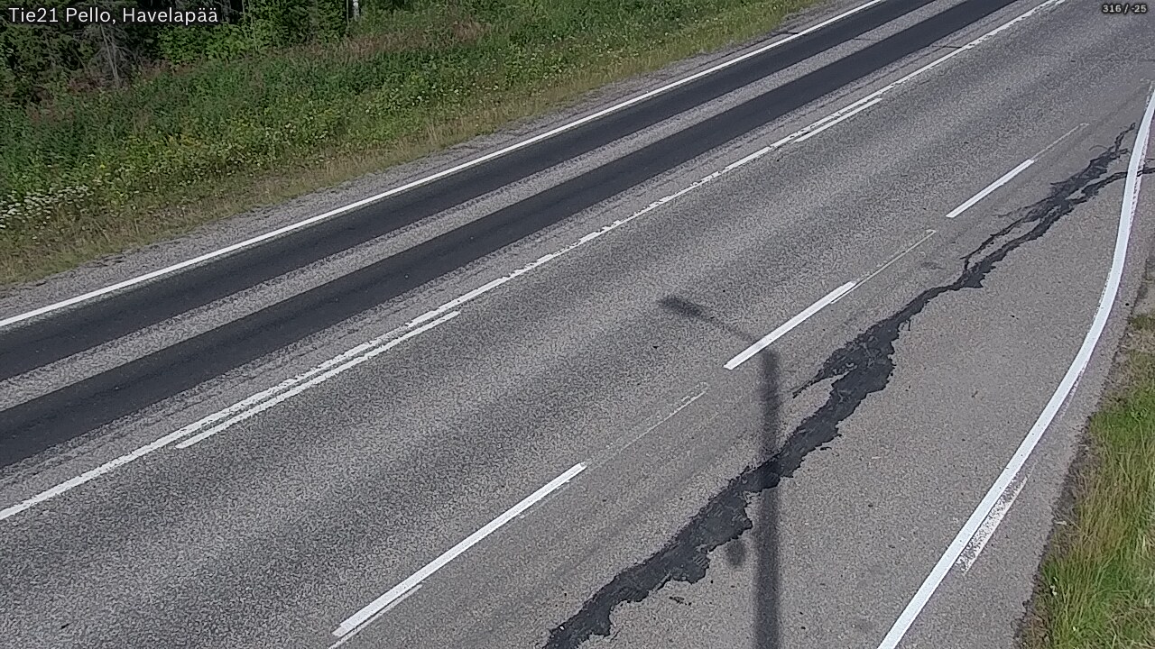 Weather Camera Image Väg 21 Pello, Havelanpää, Pello, Lappi