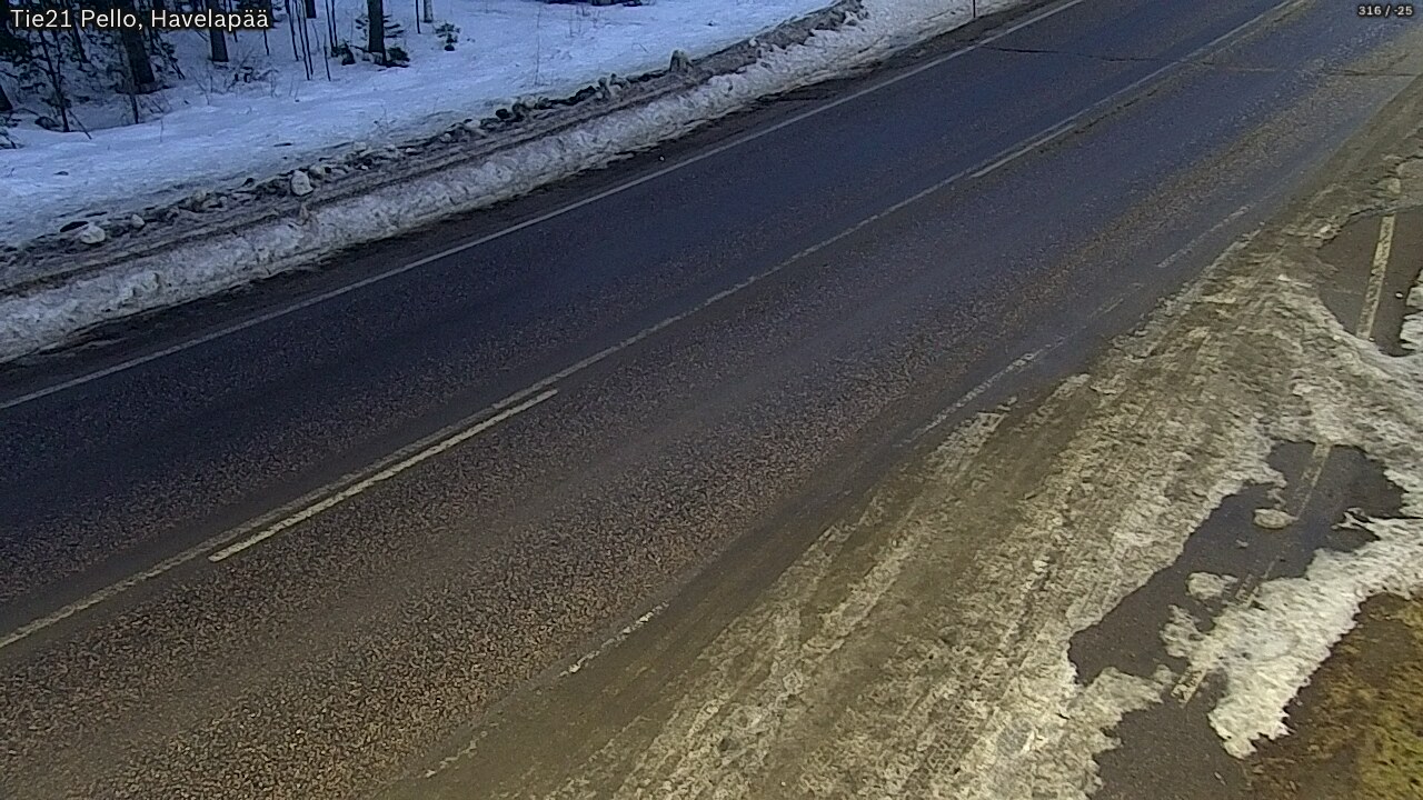 Kelikamerat Kuva Tie 21 Pello, Havelanpää, Pello, Lappi