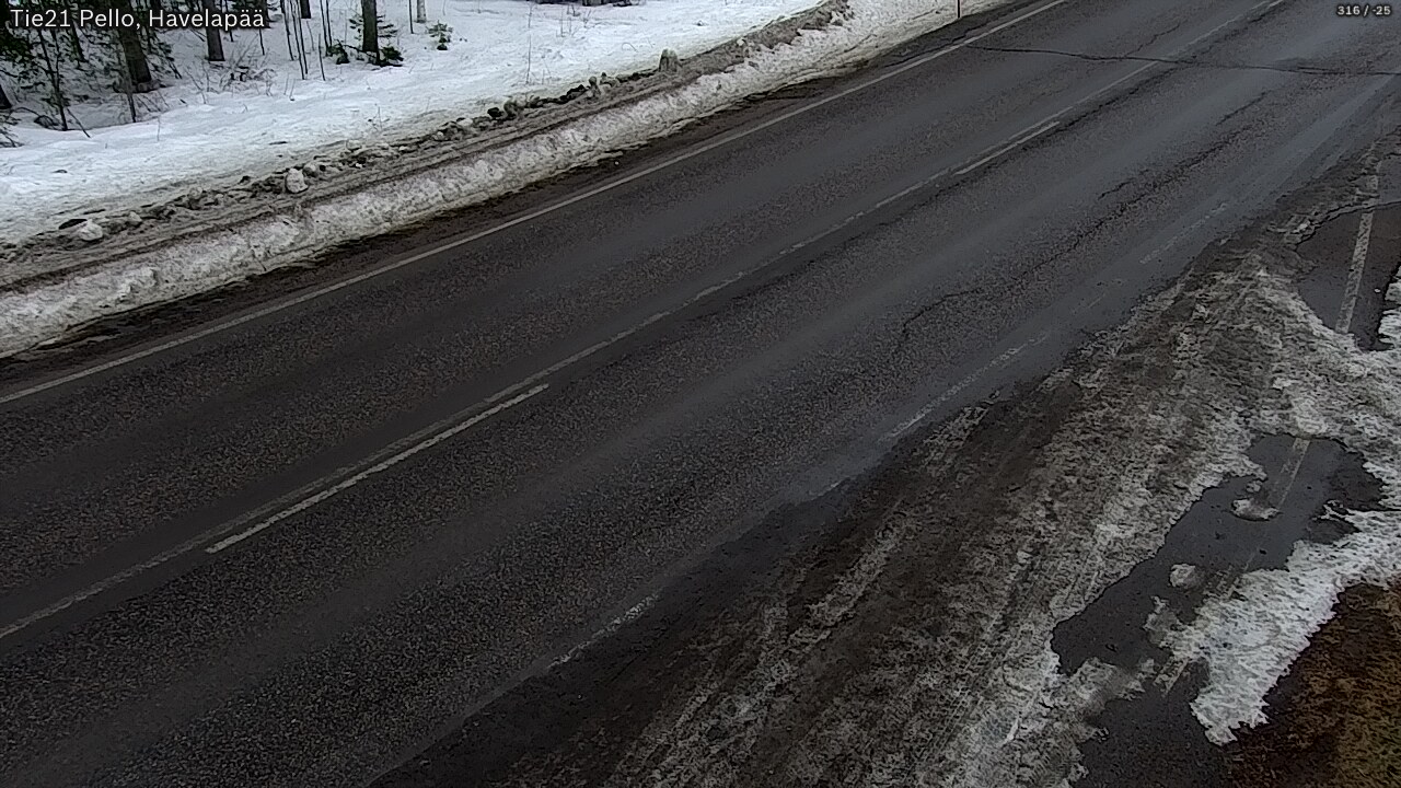 Weather Camera Image Road 21 Pello, Havelanpää, Pello, Lappi