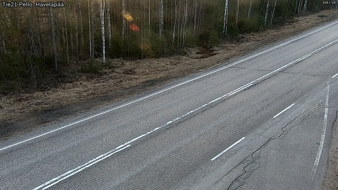 Weather Camera Image Road 21 Pello, Havelanpää, Pello, Lappi