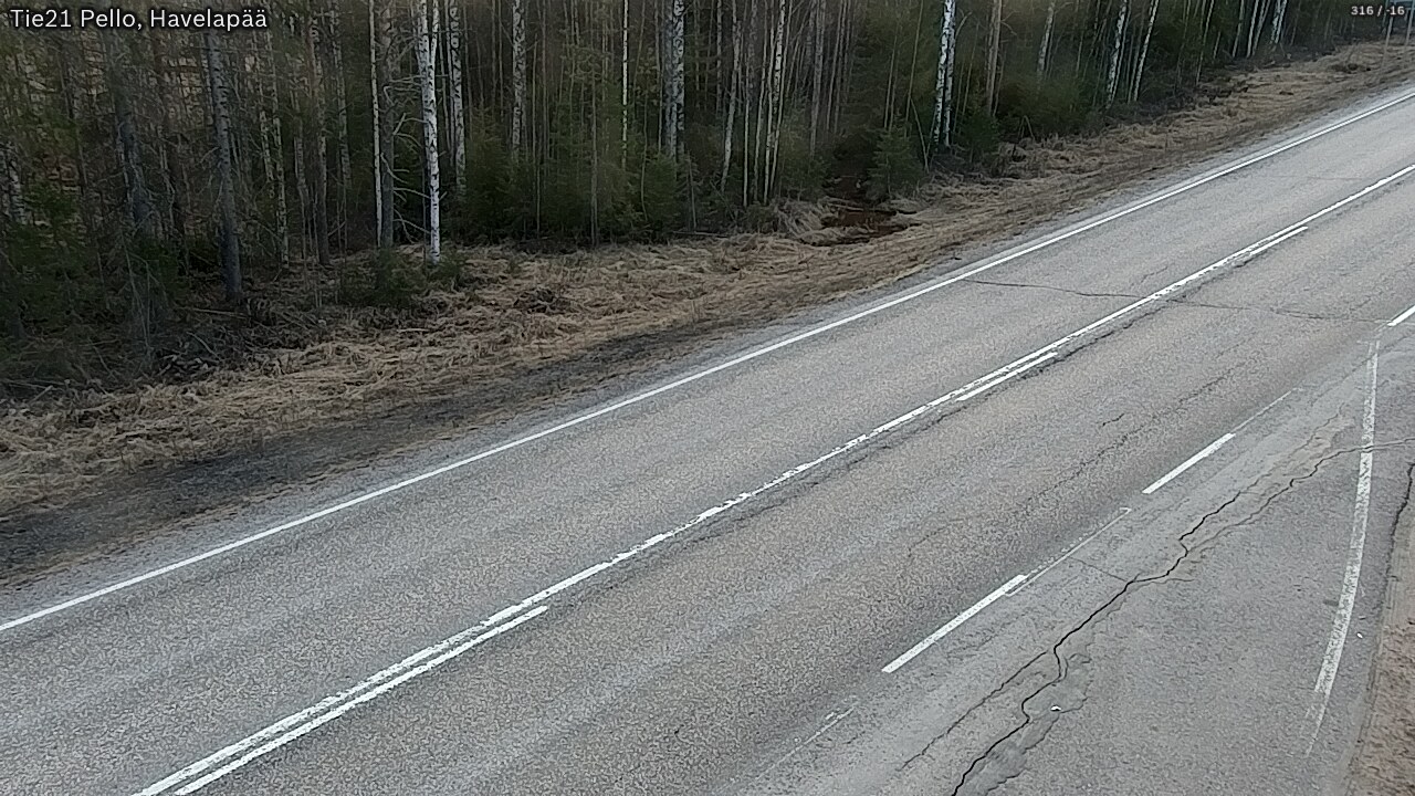 Weather Camera Image Road 21 Pello, Havelanpää, Pello, Lappi