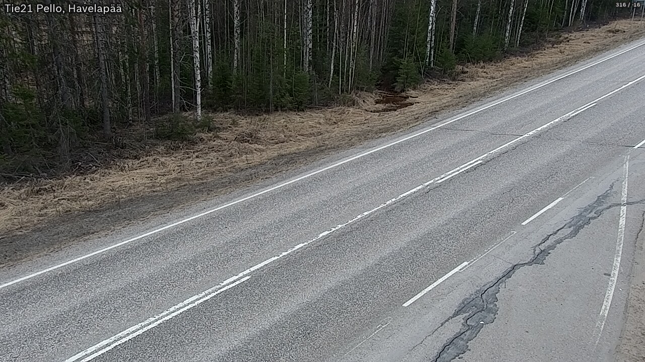 Weather Camera Image Road 21 Pello, Havelanpää, Pello, Lappi