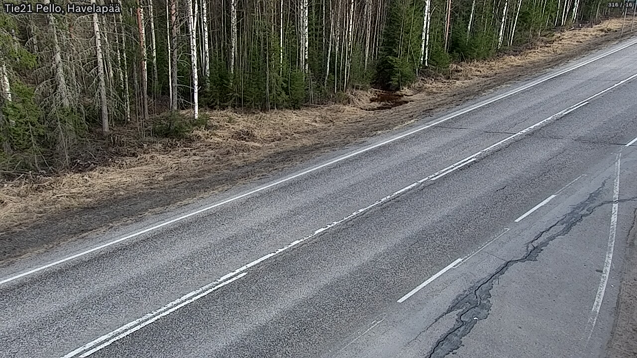 Weather Camera Image Road 21 Pello, Havelanpää, Pello, Lappi