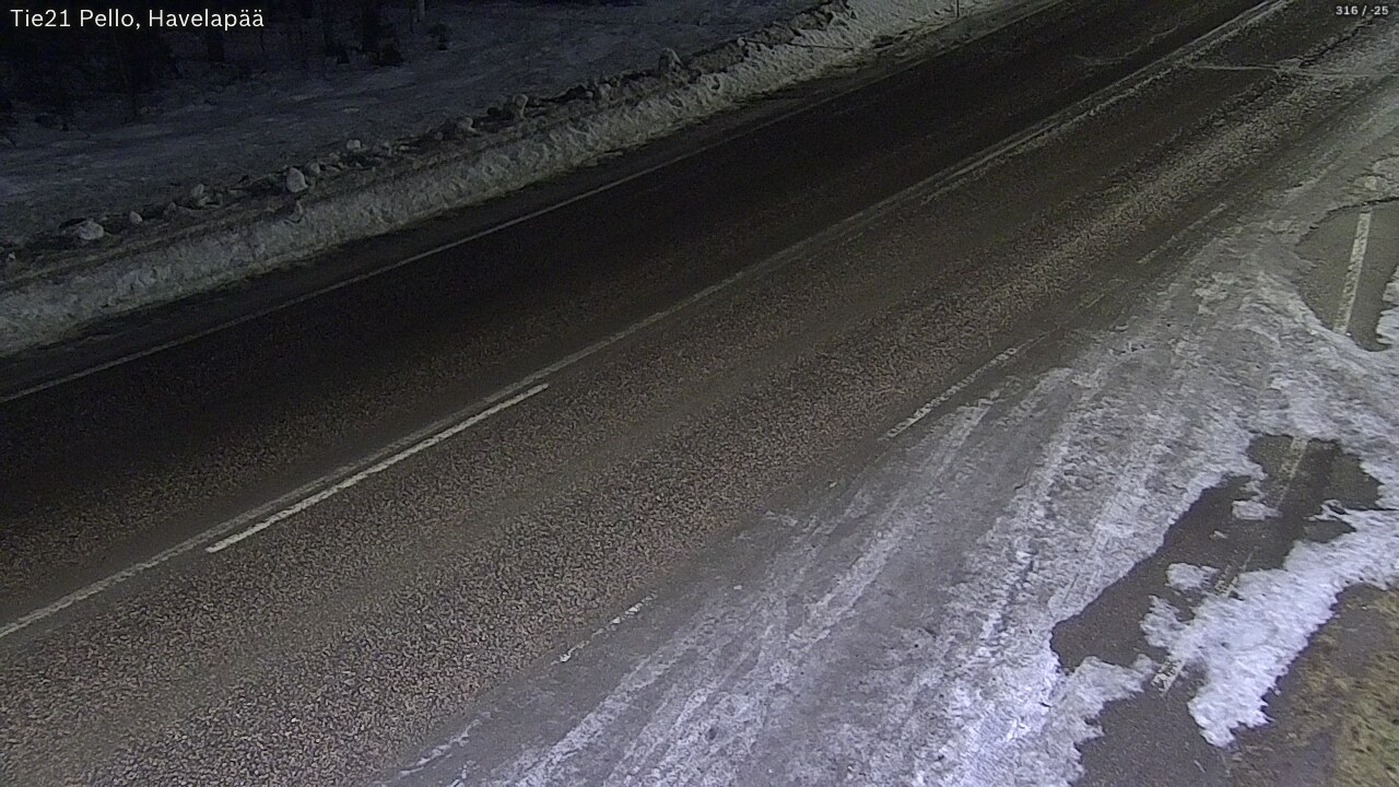 Kelikamerat Kuva Tie 21 Pello, Havelanpää, Pello, Lappi