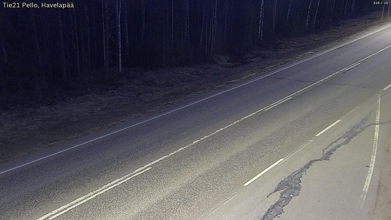 Kelikamerat Kuva Tie 21 Pello, Havelanpää, Pello, Lappi