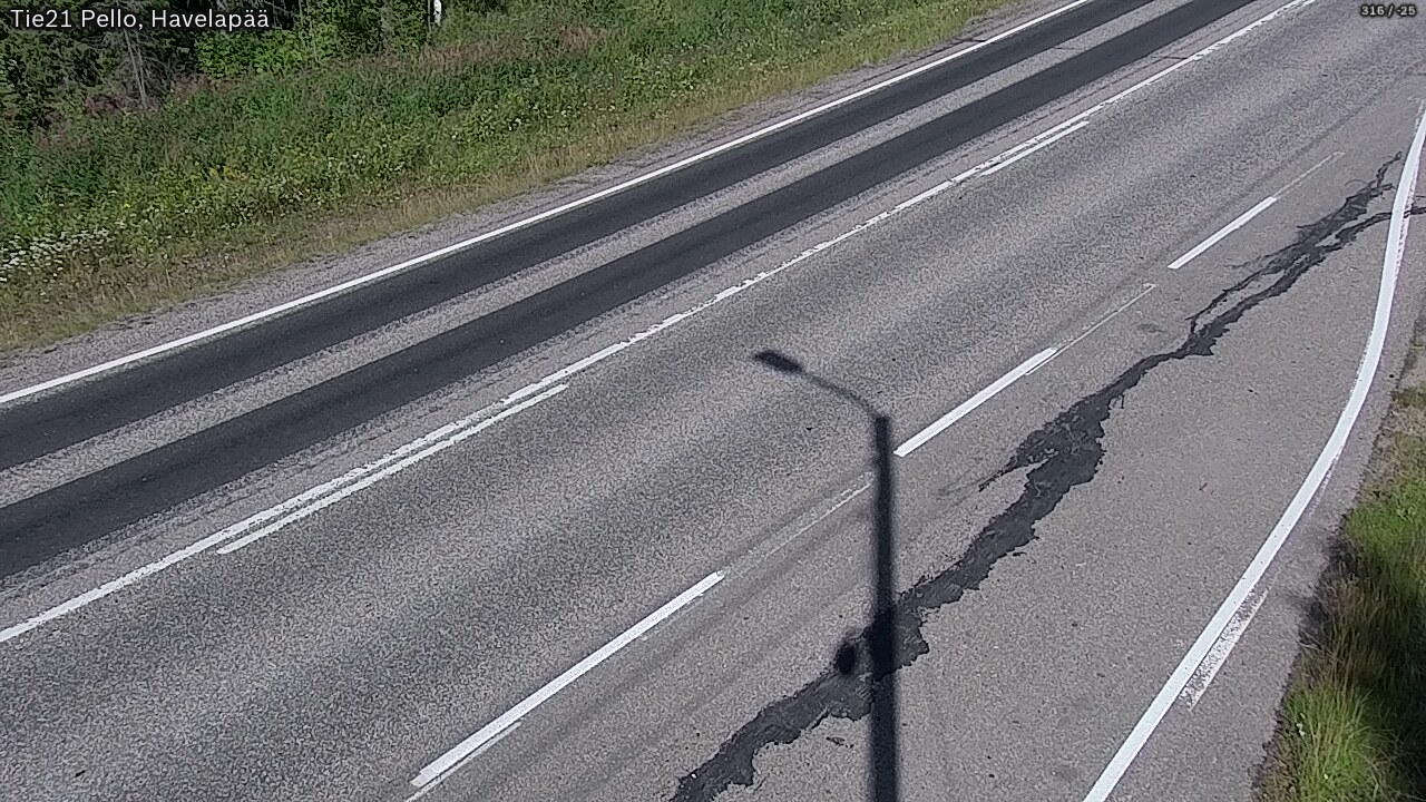 Weather Camera Image Väg 21 Pello, Havelanpää, Pello, Lappi