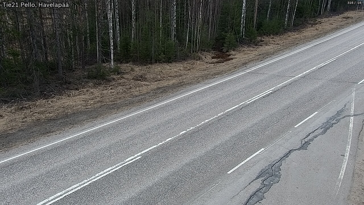 Weather Camera Image Road 21 Pello, Havelanpää, Pello, Lappi